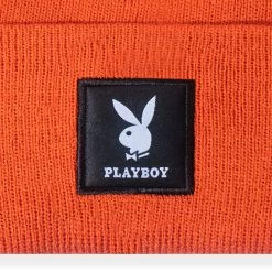 Knit Beanie With Logo Patch -Playboy Clothing Playboy Knit Beanie with Logo Patch Autumn 03