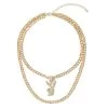 Pave Rabbit Head Layered Necklace -Playboy Clothing Playboy Multi Chain Rabbit Head Necklace 01 38bd5261 cf52 4c81 9ec4 48b2a392cfd7