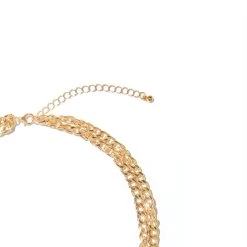 Pave Rabbit Head Layered Necklace -Playboy Clothing Playboy Multi Chain Rabbit Head Necklace 04