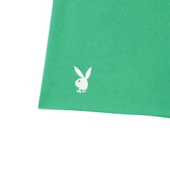 Women's Boyfriend Active Sweat Shorts -Playboy Clothing Playboy PB Sport Short Green 05