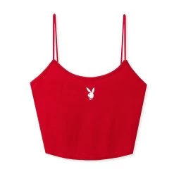 Women's Classic Cami Top -Playboy Clothing Playboy PacSun Ribbed Tank Red 01 f5d205aa cdca 4bc7 b779 77f3b7cc4a53