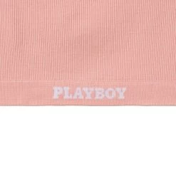 Women's Sports Bra -Playboy Clothing Playboy PacSun Womens Sports Bra Peaches and Cream 03
