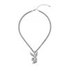 Pave Rabbit Head Chunky Necklace -Playboy Clothing Playboy Pave Rabbit Head Chunky Necklace 01