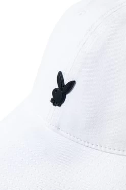 Metal Rabbit Head Pin Dad Hat -Playboy Clothing Playboy Rabbit Head Dad Hat White 3 5e71fd11 bcaf 40e0 a3c4 ba5d443c2c60