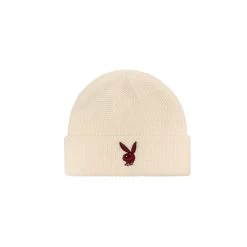 Rabbit Head Knit Beanie -Playboy Clothing Playboy Rabbit Head Knit Beanie Ecru 01 25268c55 98d2 4dea 9dfe 08bcd25469a5