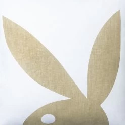 Shadow Bunny Pillow -Playboy Clothing Playboy Shadow Bunny Pillow White Light Sand 03