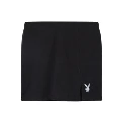 Women's Slit Skirt -Playboy Clothing Playboy Slit ShortBlack 01