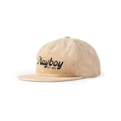 Desperado Masthead Cord Hat -Playboy Clothing Playboy Velour Brown Hat 02