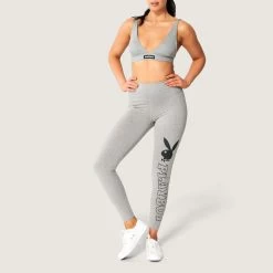 Women's Rabbit Head Legging -Playboy Clothing Playboy Womens Leggings Heather Grey 2192 017affa0 30bf 44e3 8811 66a24276fe13
