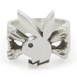 Playboy X The Great Frog Bunny And Crossbones Ring