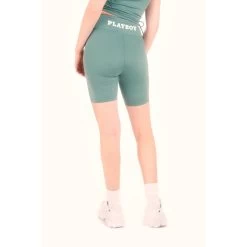 Women's Active Tie Ruched Bike Shorts -Playboy Clothing PlayboyWomen sActiveRuchedBikeShorts Green 04 888ecf88 3135 4786 a361 62f4865a86c4