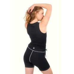 Women's Active Ruched Tank Top -Playboy Clothing PlayboyWomen sActiveRuchedTankTop Black 03 40a2dd4c fca8 430f 915c c6511e424a4b