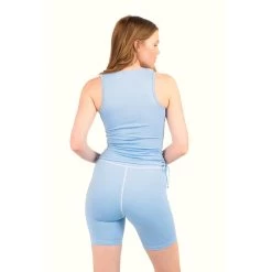 Women's Active Ruched Tank Top -Playboy Clothing PlayboyWomen sActiveRuchedTankTop Blue 05 6346ac48 b0a6 40e3 b106 f23346f9addf