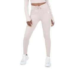 Women's Active Ruched Waistband Leggings -Playboy Clothing PlayboyWomen sActiveRuchedWaistbandLeggings Stone 01 ad5f16c1 1002 44a4 9cf9 c286289c3bda