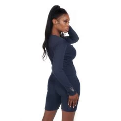 Women's Lounge Rib LS Top And Short Set 24 Women's Lounge Rib LS Top And Short Set -Playboy Clothing PlayboyWomen sLoungeButtonFrontTop Navy 04 3685f2f2 ea37 444a 8d62 e3991d34cc4f