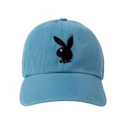 '47 Brand Adjustable Dad Hat -Playboy Clothing Playboy 47 Dad Hat lightblue black 01 5a9ff636 e0eb 43c9 9507 e32274a2f519
