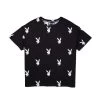 Women's All Over Bunny Tee -Playboy Clothing Playboy APO T Shirt Black 01