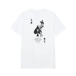 Ace Of Spades T-Shirt -Playboy Clothing Playboy AceofSpadesTee White 2 229c1385 f97d 4a20 8291 3c49556008f2