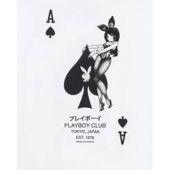 Ace Of Spades T-Shirt -Playboy Clothing Playboy AceofSpadesTee White 4 1facb335 4203 4d61 879e 6c5dd1282859