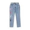 Women's Baggy Bunny Heart Denim Pants Amore -Playboy Clothing Playboy Baggy Jeans Amore 01