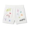 Women's Basketball Shorts 2 Women's Basketball Shorts -Playboy Clothing Playboy Basketball Short White 01