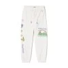 Women's Beaded Rainbow Sweatpants -Playboy Clothing Playboy Beaded Rainbow Sweatpant White 01