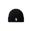 Rabbit Head Knit Beanie 2 Rabbit Head Knit Beanie -Playboy Clothing Playboy BeanieVariant3 Black 0