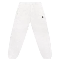 Women's Classic Boyfriend Sweatpants -Playboy Clothing Playboy Boyfriend Sweatpant White 02