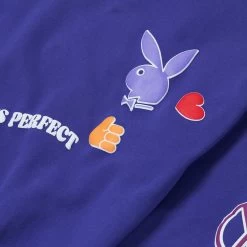 Women's Cabin Fever Crew Neck Sweatshirt -Playboy Clothing Playboy Cabin Fever Crew Purple 03