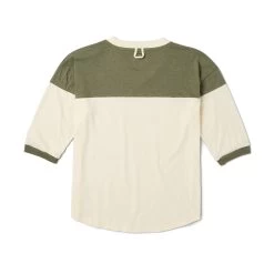 Women's Camp V-Neck Jersey 1/2 Long Sleeve -Playboy Clothing Playboy Color Block Jersey T Shirt 02