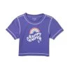 Women's Contrast Baby T-Shirt -Playboy Clothing Playboy Contrast Baby Tee Purple 01 d4073409 27ef 4c18 8852 a86c72990cb1