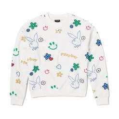 Women's Doodle Crew Neck Sweatshirt