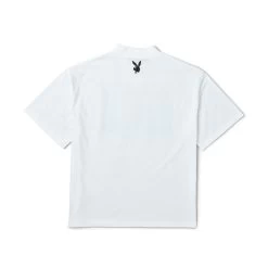 November 2020 Playmate Khrystyana Polaroid Print T-Shirt -Playboy Clothing Playboy Halloween Print Graphic T Dress White 02