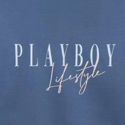 Lifestyle Zip-Up Hoodie -Playboy Clothing Playboy Lifestyle Zip Through Hoodie Lt Blue 05 2d505c81 b9e3 4a9d a18c c31792f3237d