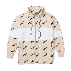 Women's All Over Print Color Block Zip Sweatshirt