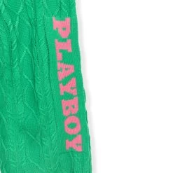 Women's Masthead Knit Pant 6 Women's Masthead Knit Pant -Playboy Clothing Playboy MG Cable Jumper Co Ord Pant Green 03