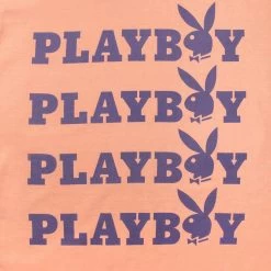 Playboy Peach Graphic T-Shirt -Playboy Clothing Playboy Masthead RabbitHead Tee Pink 04 2162b8b9 b16c 4327 99e3 6e9096f87380