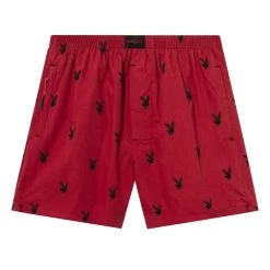 Repeating Rabbit Head Lounge Shorts -Playboy Clothing Playboy MavrickBoxerShorts RedBlack 0 a55d304d 5847 4cca 9118 1a2823555d17