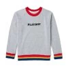 Rainbow Love Sweatshirt -Playboy Clothing Playboy Multi Trim Crewneck SS 01