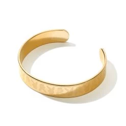 Men's Stamped Repeating Rabbit Head Cuff -Playboy Clothing Playboy Patterned Cuff Gold 003