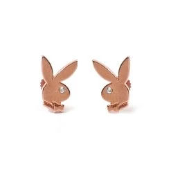 Bunny Stud Earrings -Playboy Clothing Playboy Precious Bunny StudEarrings Rose Gold 001 c9225996 49d6 4151 b090 6866ebe10cce