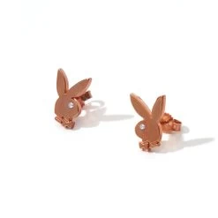 Bunny Stud Earrings -Playboy Clothing Playboy Precious Bunny StudEarrings Rose Gold 003 afa4f82c 3421 46d7 be67 7b88dd841232
