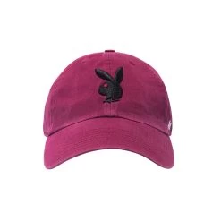 '47 Brand Adjustable Dad Hat -Playboy Clothing Playboy RabbitHead DadHat Red Black 01 1 9ef3f59e 1aee 49a1 88fa 85c570e55739