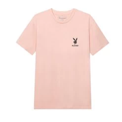 Rabbit Head Logo T-Shirt -Playboy Clothing Playboy Rabbit Head Mens Shirt Pink 2