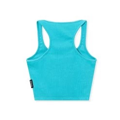 Classic Cropped Racer Tank -Playboy Clothing Playboy Racer Crop Top Blue 02 71fa648b 9b8a 4e09 8480 0379cbbbe92e
