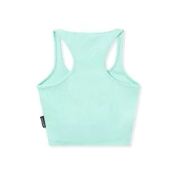 Classic Cropped Racer Tank -Playboy Clothing Playboy Racer Crop Top Mint 02 895a11f9 4afd 42da 86ae 308263535146