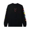 Color-Block Long Sleeve T-Shirt -Playboy Clothing Playboy RainbowMastheadLongSleeve Black 0 f7dd4bde ed56 4606 a583 adc6203514e4