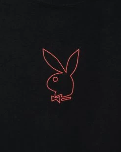 Color-Block Long Sleeve T-Shirt -Playboy Clothing Playboy RainbowMastheadLongSleeve Black 4 8cf7e446 c870 44cc bb86 a24d270661d3