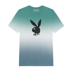 Men's Rabbit Head Ombre T-Shirt -Playboy Clothing Playboy RisingGradient Tee Blue 01 d627c546 8efa 4aac 857c 1c2906fedb69