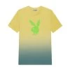Men's Rabbit Head Ombre T-Shirt -Playboy Clothing Playboy RisingGradient Tee Yllw Grn 02 ade55cb7 b2fd 461a aba6 0c86211c32ae